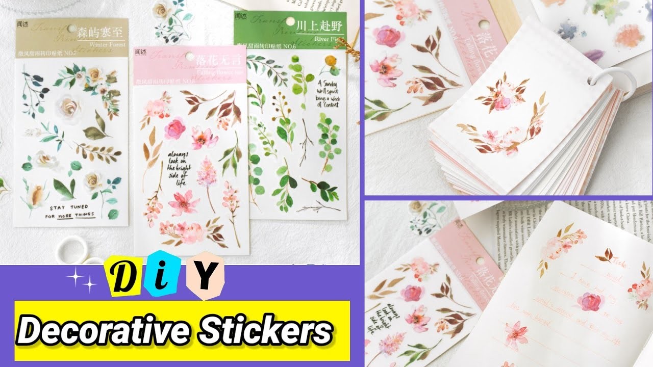 DIY Decorative Stickers for Journal. How to make decorative stickers at home