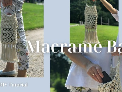 DIY: Easy to make Macrame Bag. Handbag quick and easy tutorial for beginners. Macrame Net Bag