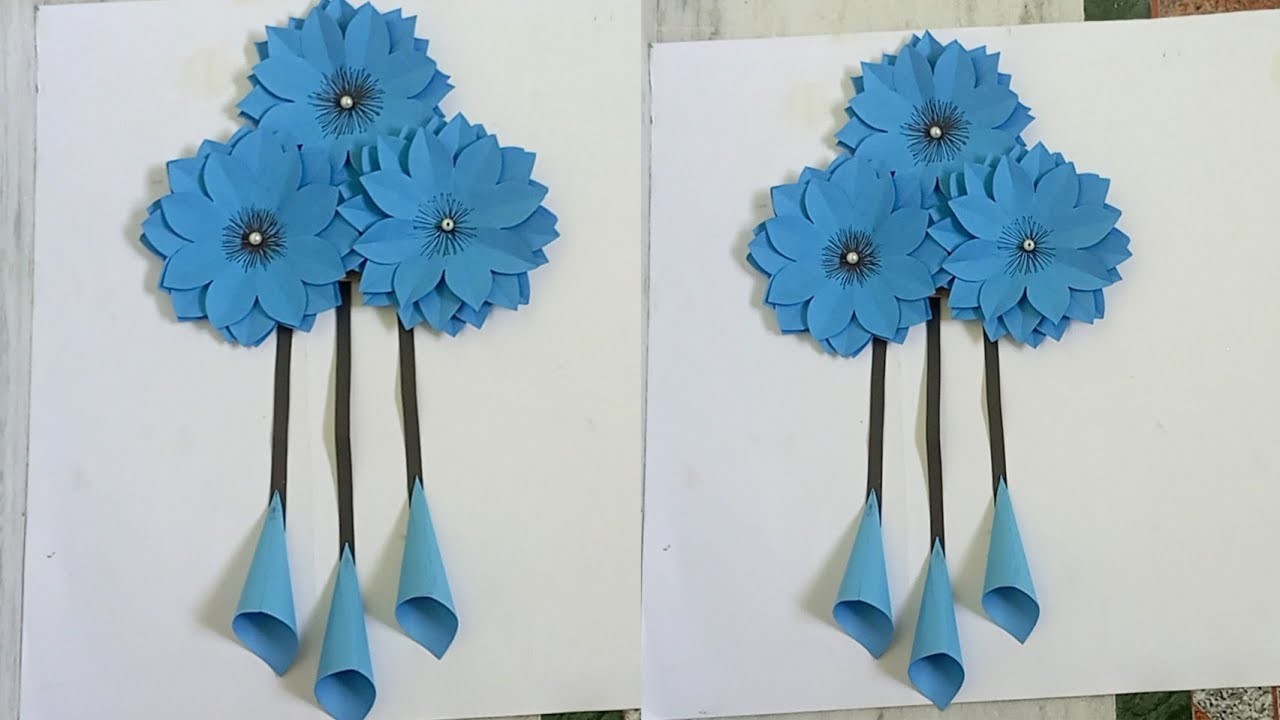 DIY home decor || Easy & quick paper wall hanging #wallhanging  #youtubevideo #viral