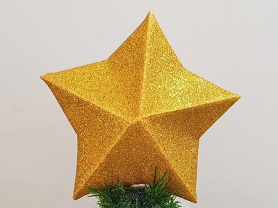 DIY| How to make 3D star for your Christmas tree????|Christmas Decorations