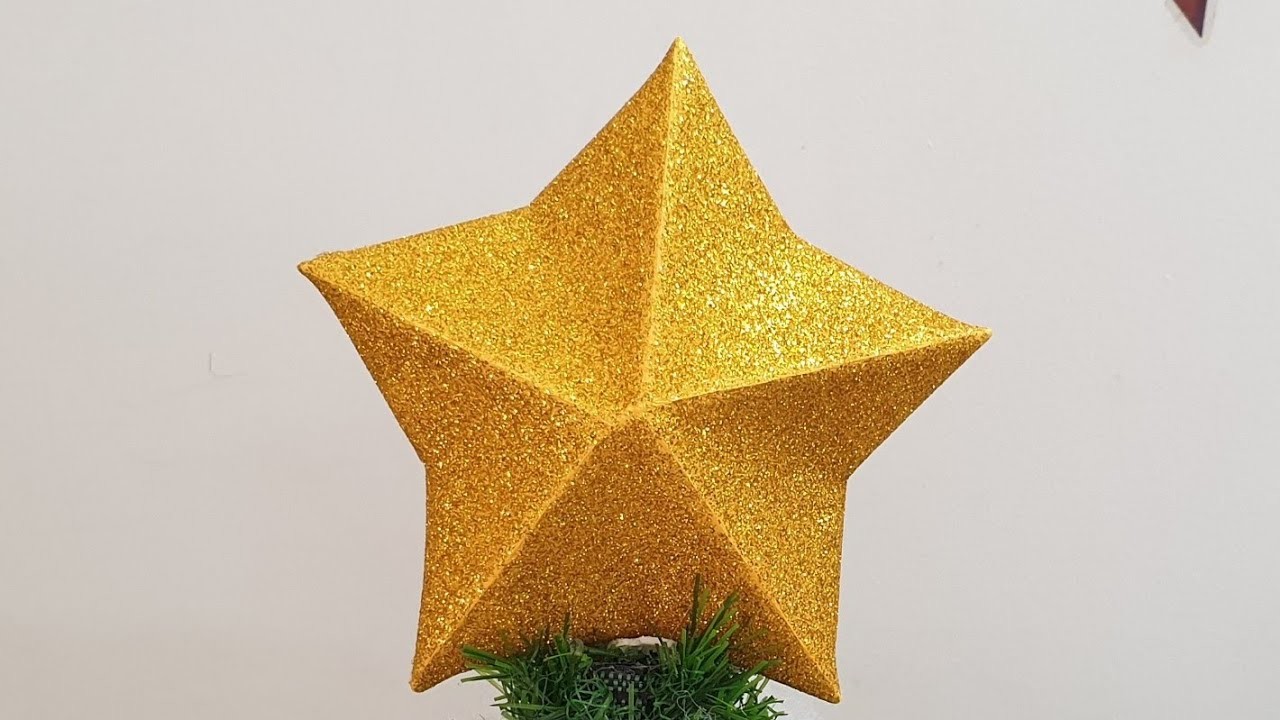 DIY| How to make 3D star for your Christmas tree????|Christmas Decorations