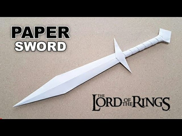 DIY -How to Make a sword from A4 paper| sting -(Lord of the rings!)