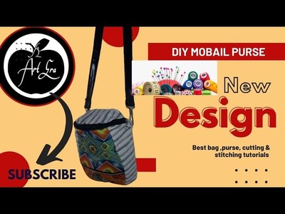 Diy  mobail purse| ladies purse making at home| purse| cutting and stitching tutorials| #YouTube