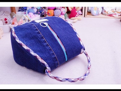 DIY Old Jeans Bag┃Recycle & Reuse Old Jeans Idea【Sewing projects to sell】