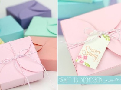 DIY Petal Gift Box. Origami Gift boxes.Diy favor box ideas. Diy flower petal box