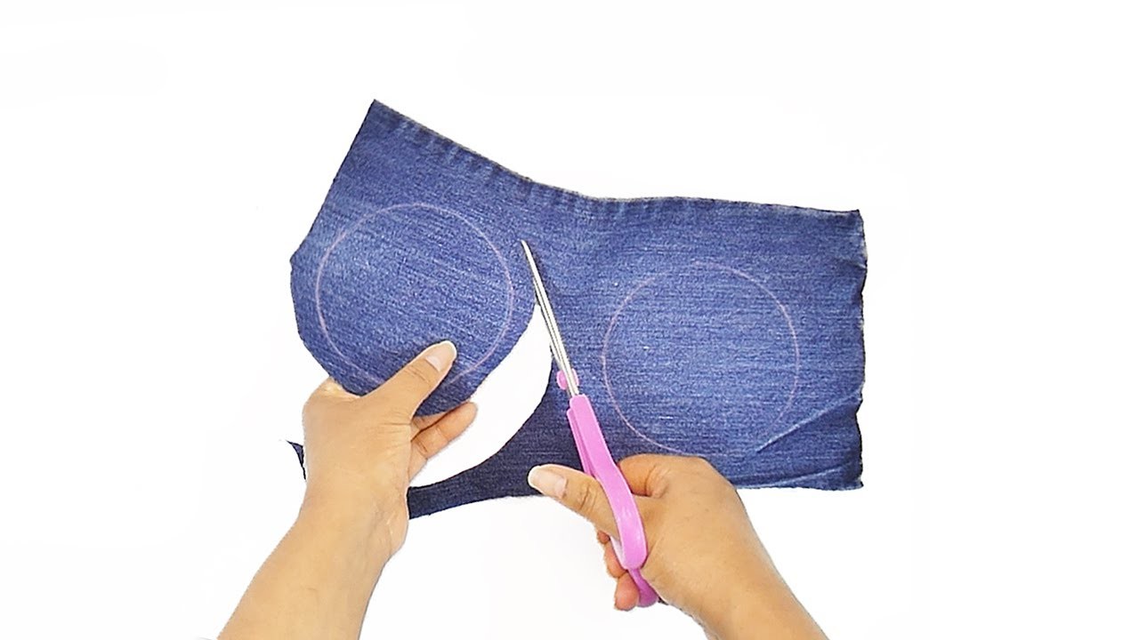 DIY Tube bag with old jeans - Ecobrisa DIY