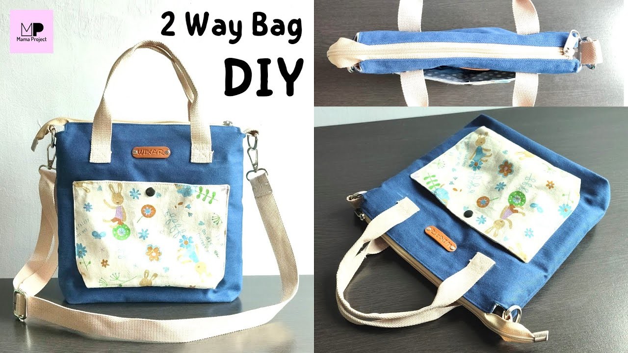 DIY Two Way Bag Tutorial | Two Way Bag Tutorial | 2 in 1 Bag Tutorial