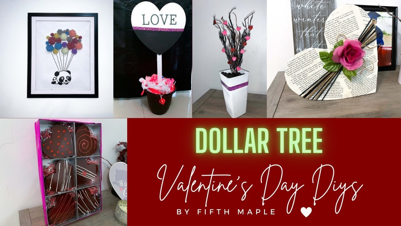 DOLLAR TREE VALENTINES DAY DIYS- 2023 VALENTINES DECOR