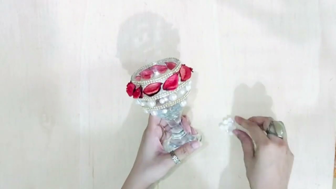 Doodh pilai glass decoration idea | wedding glass decoration | how to decor dodh pilai glass at home