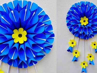 Easy paper wall Hanging ideas.room decor ideas.paper Craft.crafts.wall mate.Paper flower.DIY crafts