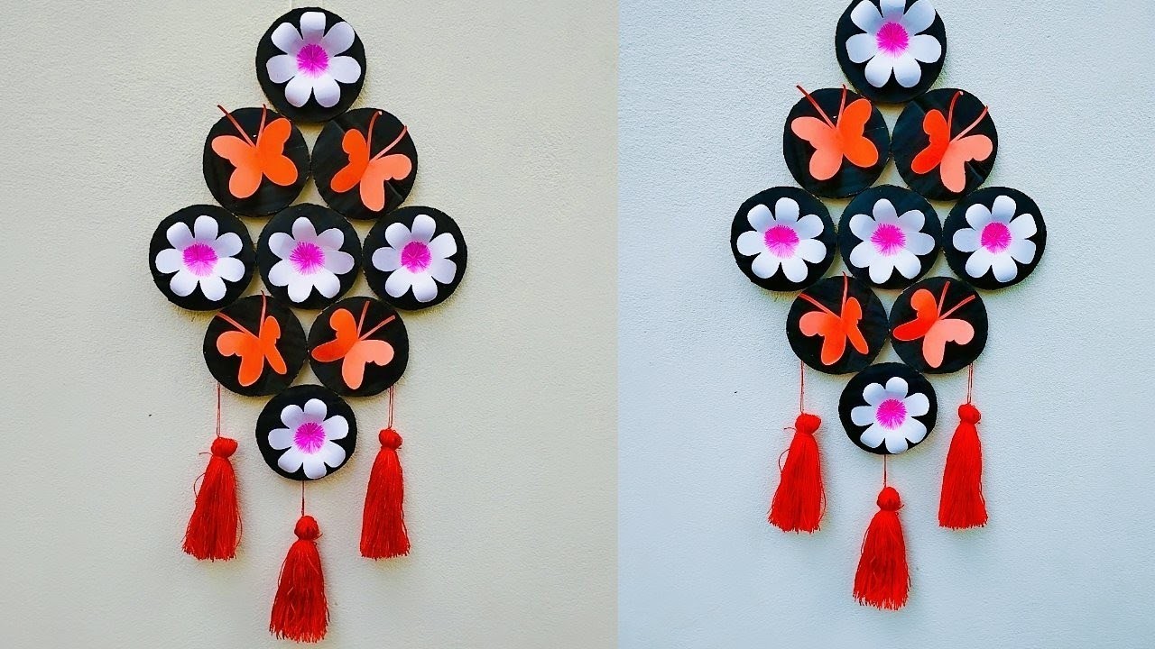 Easy paper wall Hanging ideas.room decor ideas.paper Craft.crafts.wall mate.Paper flower.DIY craft