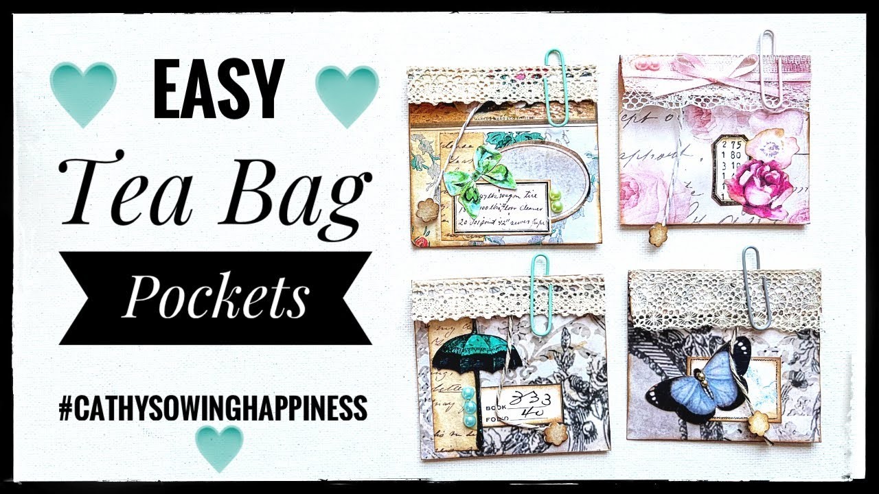 Easy Tea Bag Pockets - #cathysowinghappiness