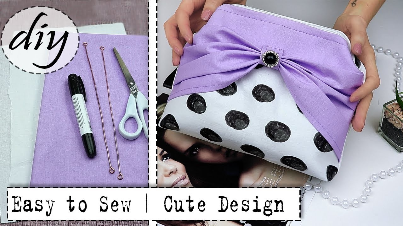 GIRLY DIY Bow PURSE BAG No Spend Money Idea