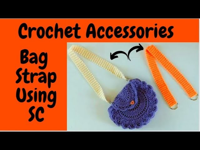 How to Crochet a Bag Strap in Easy Way | Quick and Pretty Bag Strap Tutorial | Crochet for Beginners