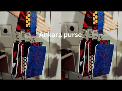 How To Make A Purse,Using Ankara Fabric.Step by step tutorial. Beginners friendly.