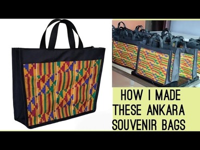 How to make Ankara souvenir bags, how to make tote bags,DIY souvenir bag, Ankara bag