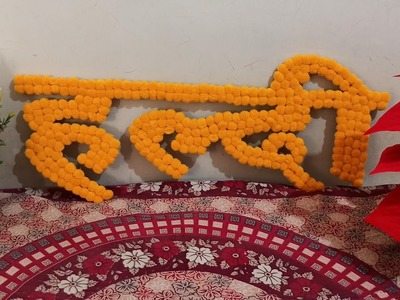 How to make Haldi Sign board making at Home | Haldi Decoration | Wedding Craft @AklavyaCreation