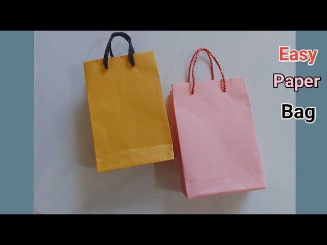 How to make Paper Bag without cutting | DIY Paper Bag |