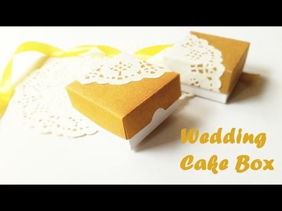How to make  Wedding Cake Box| Vintage Theme | English Subtitles #wedding #weddingfavors #cakebox