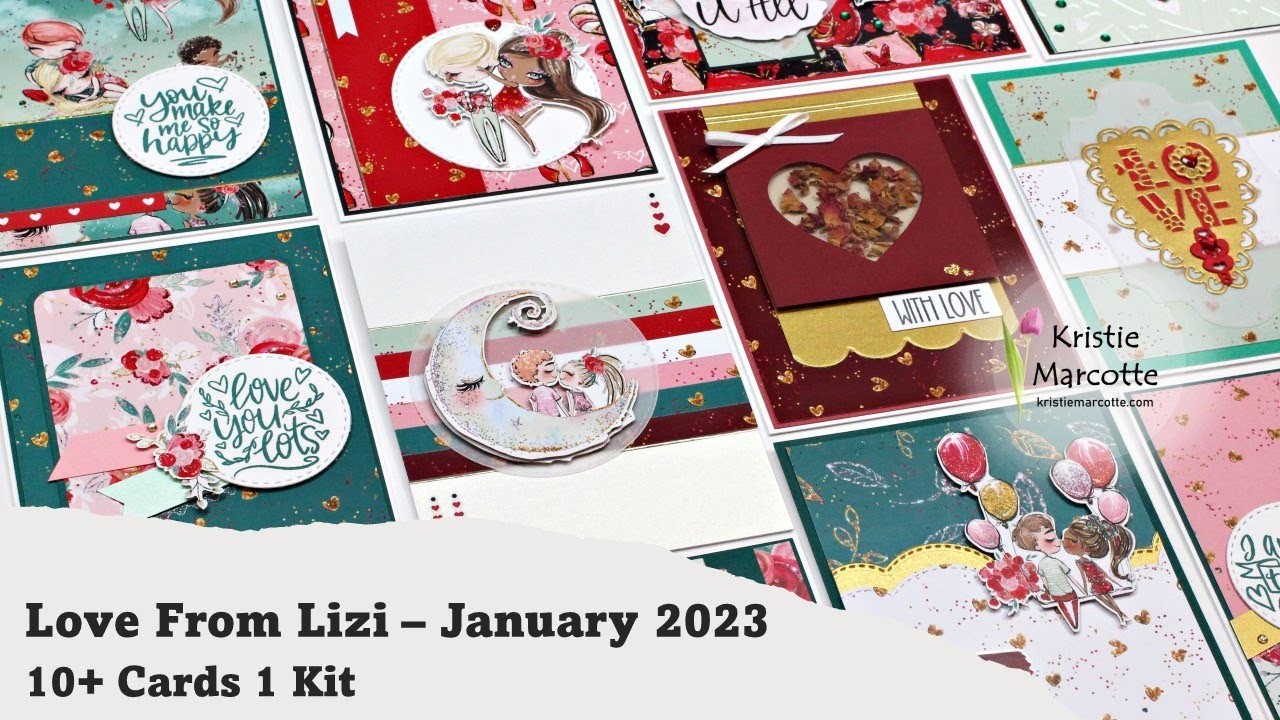 Love From Lizi | January 2023 card kit | 10+ cards 1 kit