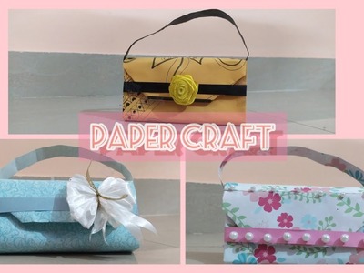 Making handbag from paper. handmade paper handbag #craft  #handbag # paper hand bag ????️