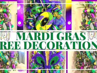 MARDI GRAS TREE DECORATIONS | Mardi Gras Decorate With Me Mardi Gras DECOR|ALICIA  B LIFESTYLE