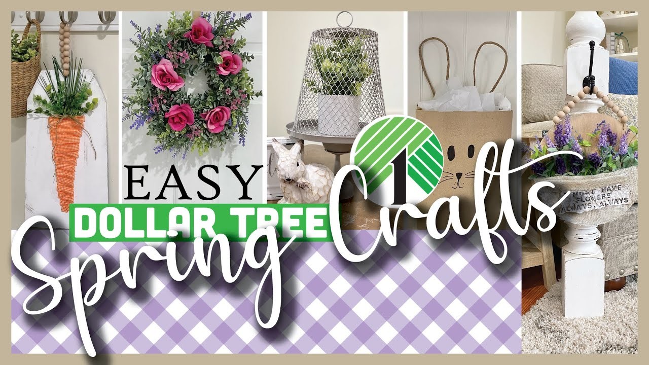 NEW 2023 Spring Dollar Tree Crafts | Cute and Trendy Decor