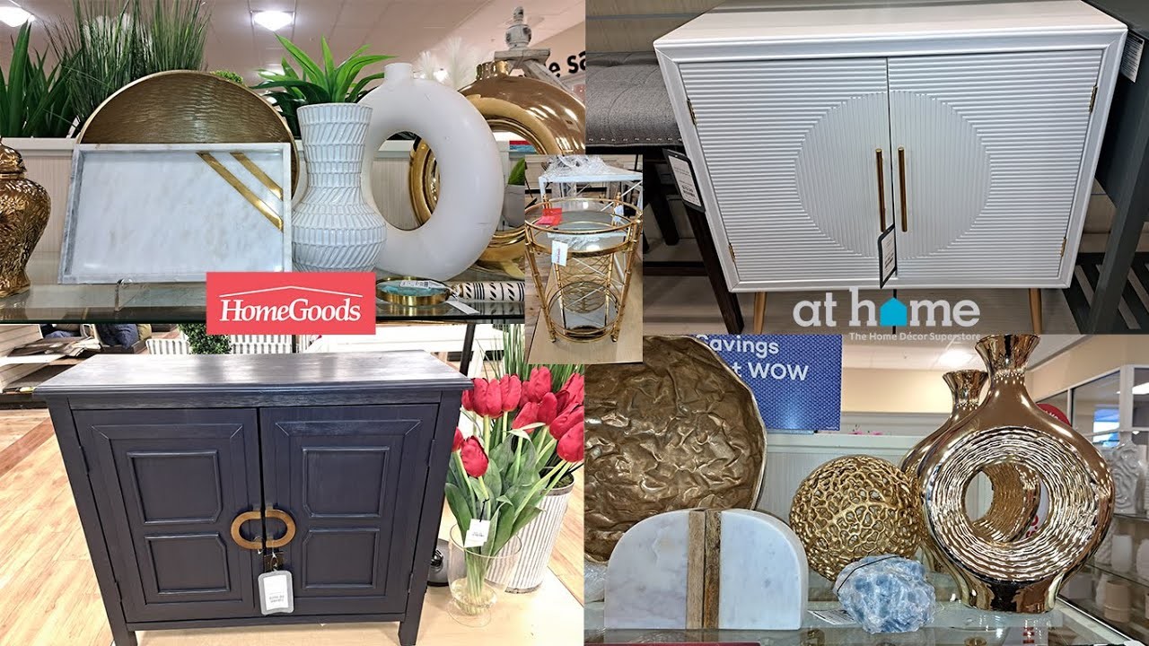 New Shop with me | At Home Store and HomeGoods | 2023 Home Décor Bargains | The Glam Décor Channel