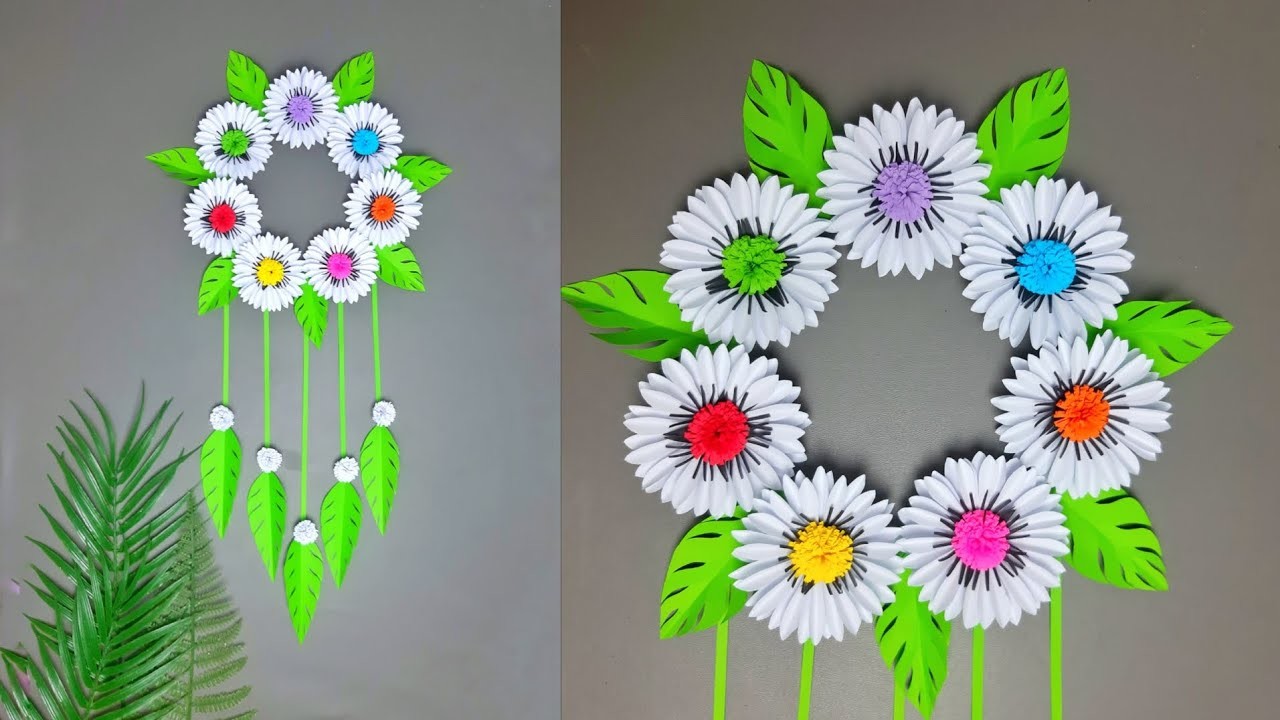 Quick and easy flower wall hanging | beautiful wall decor ideas | diy ❤❤
