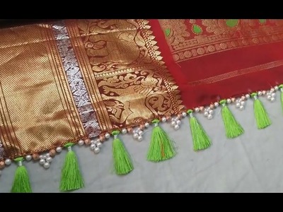 Saree Kuchu #New #EasySareeKuchulu #MakeAtHome #easy #saree #kuchulu bridal designs #SmartArt&Crafts