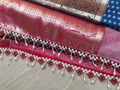 Saree #Kuchu !! Totally #New pattern #Grand #Bridal Easy & Quick Kuchu Design Tutorial For Beginners