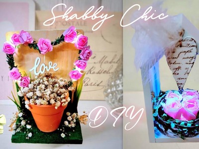 SHABBY CHIC DIY DECOR ???? Valentines, Mothers day, Wedding Centerpieces & Craft Ideas????Sell. Gift ????