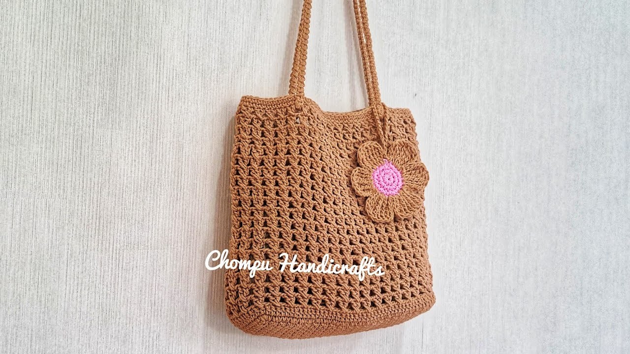 Super easy DIY crochet net bag ???? Beginner Friendly????