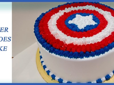 Super heroes cake| easy cake decoration| make this beautiful cake with 1 nozzle only