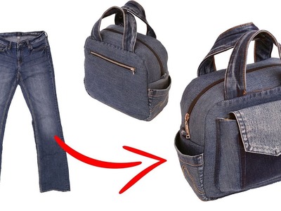 The second life to your old jeans - DIY a bag easily!