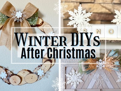 Winter DIYs After Christmas | After Christmas Decor |  DIY Winter Wreath