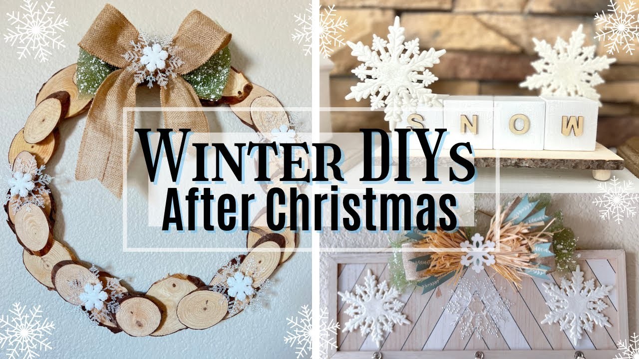 Winter DIYs After Christmas | After Christmas Decor |  DIY Winter Wreath