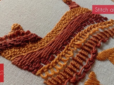 12 Stitches are Great for Filling - Embroidery Tutorial for Beginners | Weaving stitches tutorial