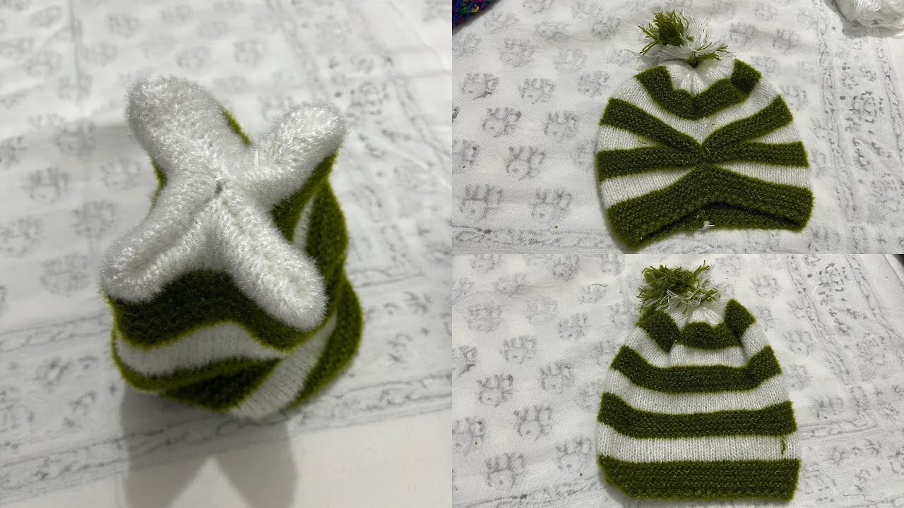3-in-1 baby cap knitting design