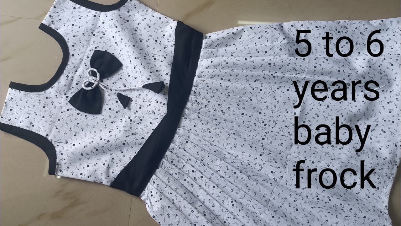 Baby frock cutting and stitching.designer baby frock
