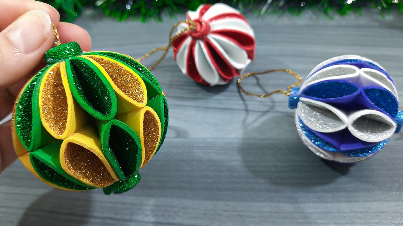Christmas Ornaments Decoration Idea | Christmas Ball Ornament | DIY Christmas Crafts