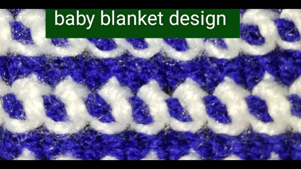 Crochet design for beginners || knitting crochet design for baby blanket by kitkat8934.