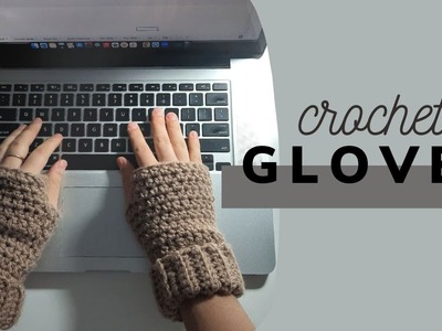 Crochet simple Fingerless Gloves.
