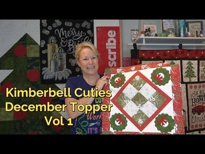 December Cuties Topper, ScanNCut Tutorial, Simply Applique.BES4, & Brother PR1055 Stitching!