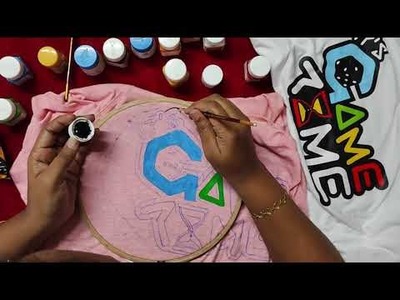 DIY | Logo painting in T-Shirt | Fabric Colour | how to paint in cloth | Soni Style