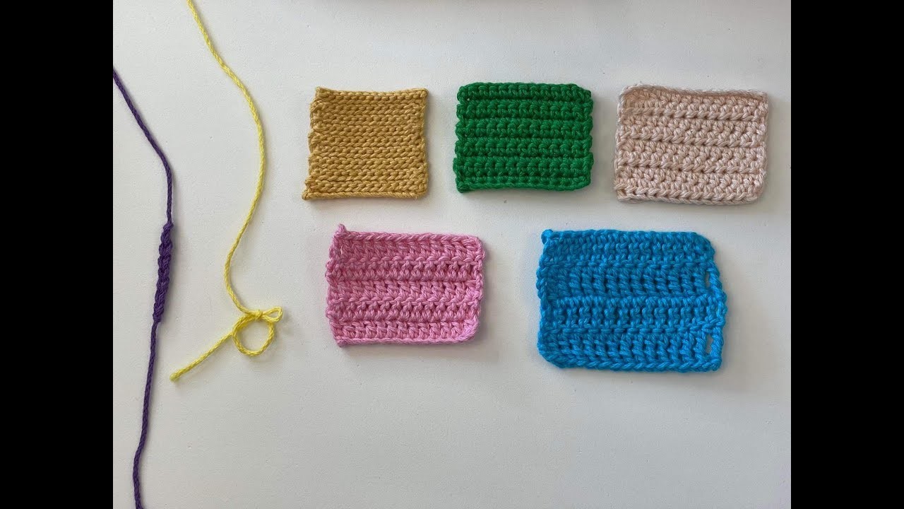 DIY. Punti basi all'uncinetto. Crochet Basic stitches. Puntos basicos del tejido.