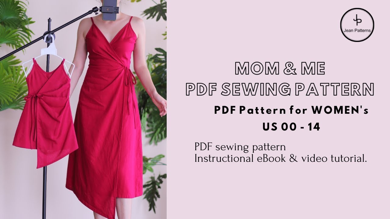 DIY Sewing Wrap Lineen Dress + PDF Pattern