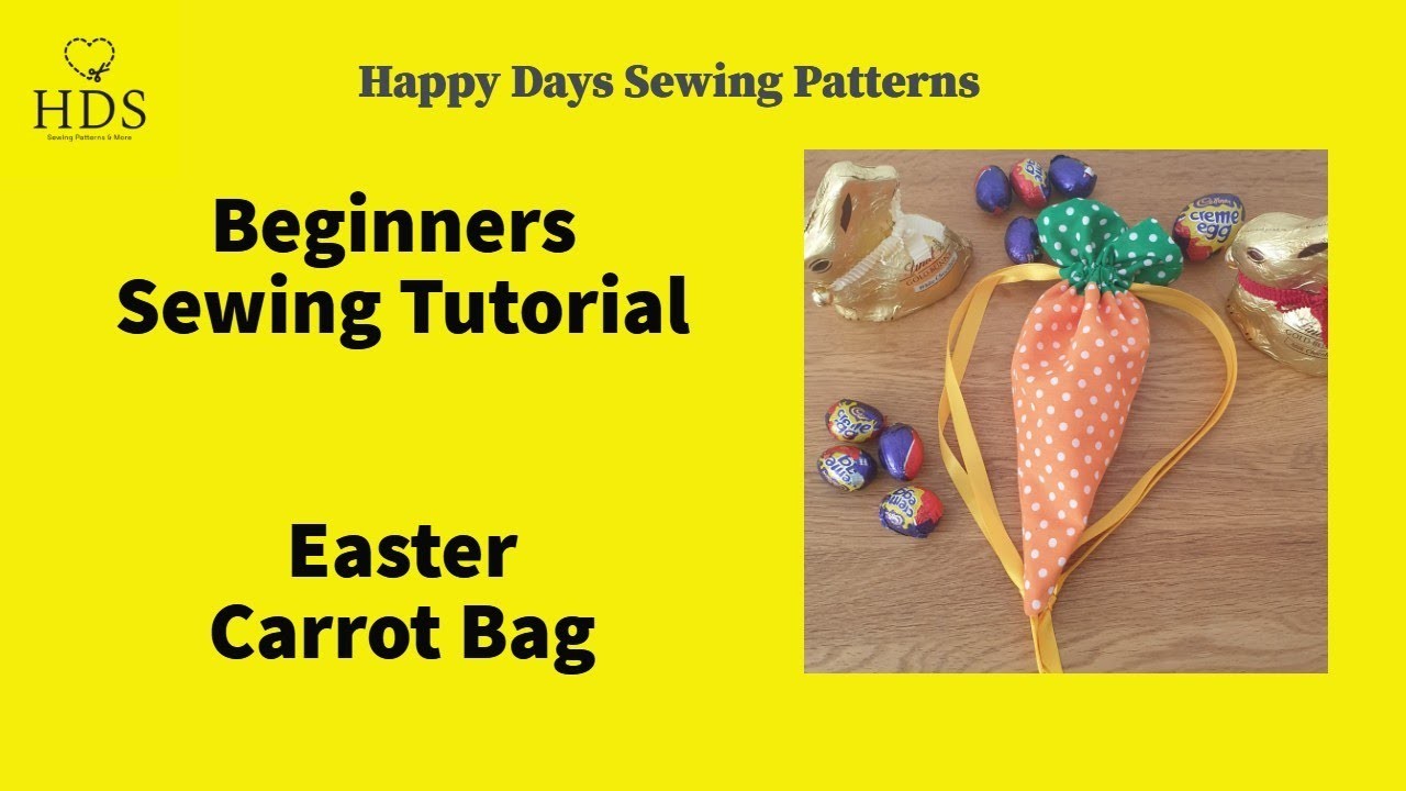 Easter Treats Carrot Bag Tutorial By Happy Days Sewing