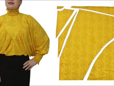 For All Sizes Simple New Trendy Blouse Design Cutting and Sewing