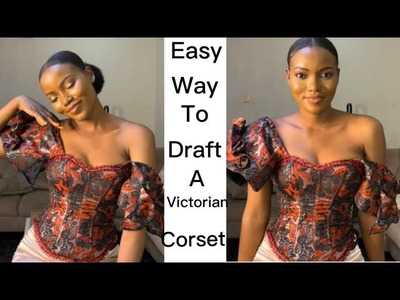 For Beginners.How to Draft, Cut & Sew a Victorian corset: Fixing eyelets: Cutting a Spiral flare.
